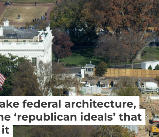 Work crews prepare for the construction of a new ballroom after the demolition of the East Wing of the White House in October 2025. Andrew Leyden/Getty Images